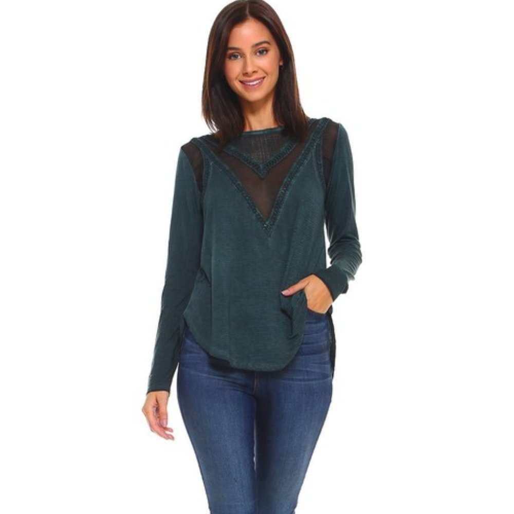 Emerald Wash Long Sleeve NWT - Picture 2 of 5